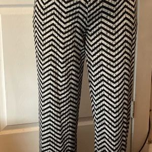 Long pants white and black